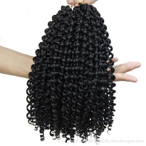 Japanese high temperature fiber jerry curl 3x braiding hair